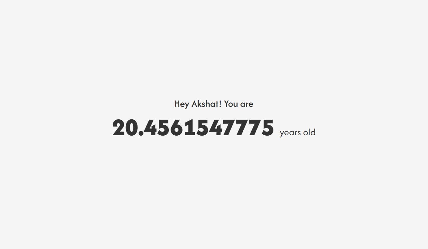 Your Live Age